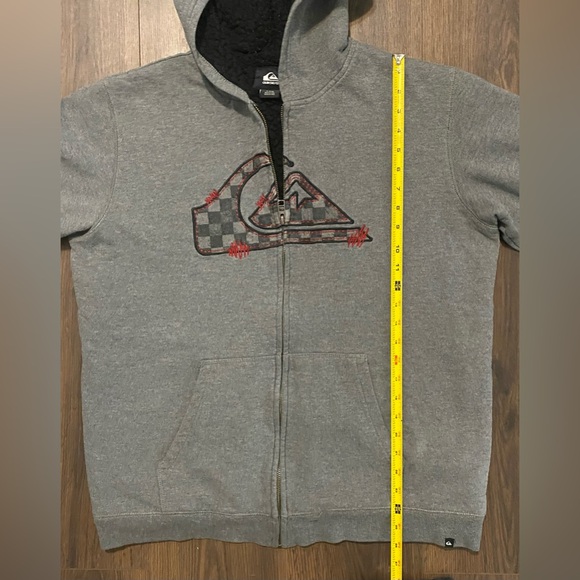 Boy’s Quiksilver Y2K Grey Fleece Lined Sweatshirt XL18/20 - Picture 8 of 14